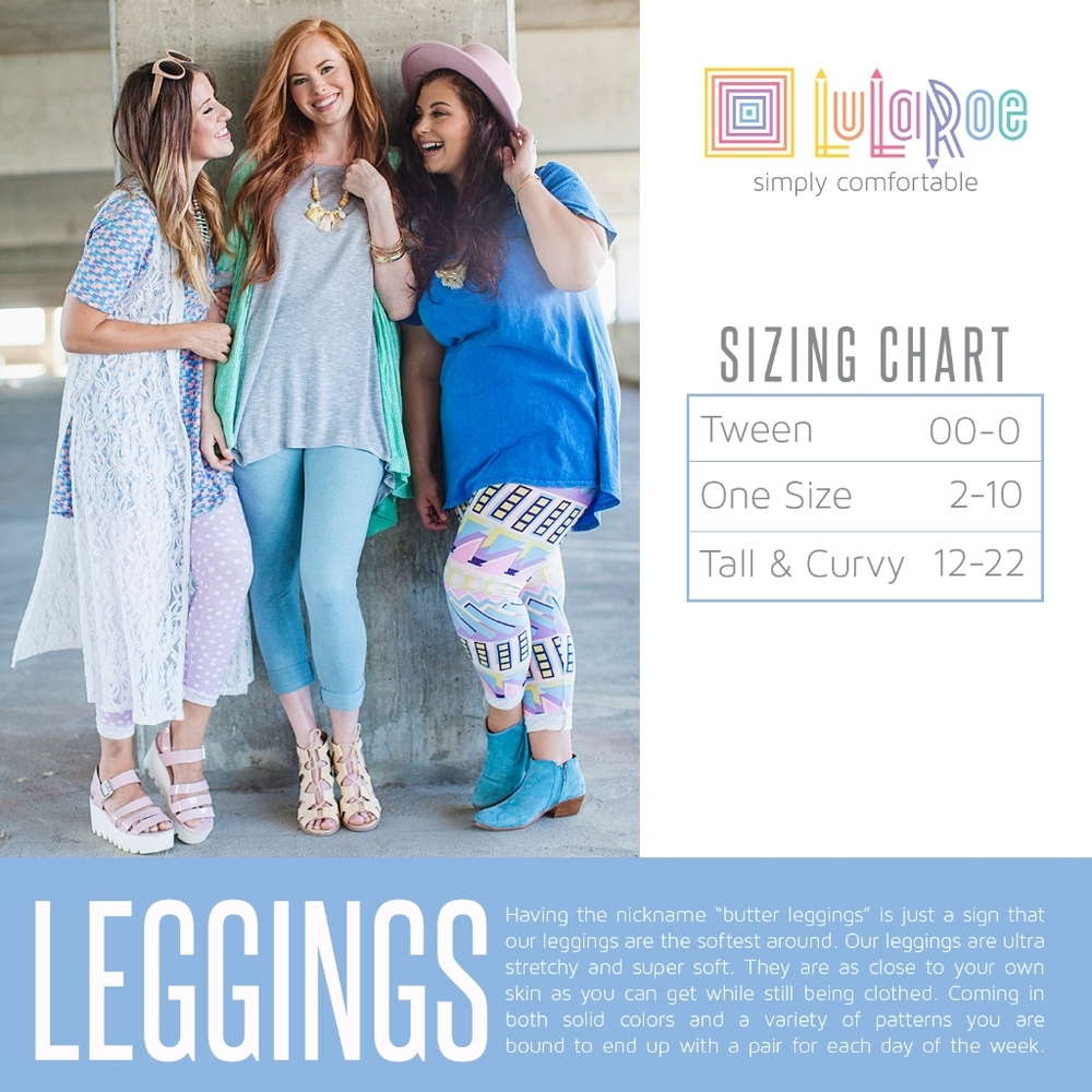 LuLaRoe Multicolor Floral Leggings - Picture 4 of 4